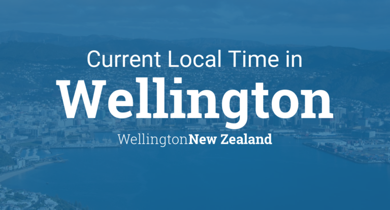 Current Time in Wellington New Zealand